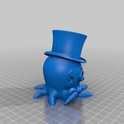 Posh_Octo.png Archivo 3D gratis Posh Octo dice "¡Buenos días!"・Objeto de impresión 3D para descargar
