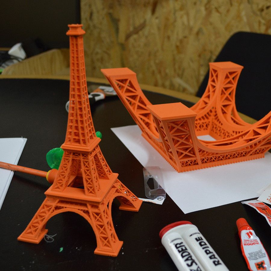 2.jpg Download free STL file 615 mm Eiffel Tower • Template to 3D print, leFabShop