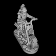 Bike-Bat-1.png Download STL file Baseball Bat Wielding Biker • 3D printer design, Ellie_Valkyrie