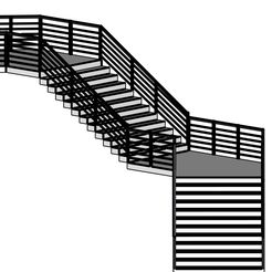 Modern Staircase in minimalist style with two landings 1.jpg A Modern Staircase in minimalist style with two landings and railings designed by Shawlin Islam