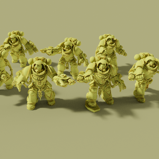 Flame Armed Instigators 3D model