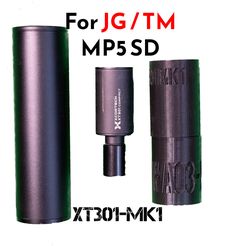 s-l1600-3-jg.jpg STL file xcortech XT301 MK1 Tracer adapter for JG/ TM mp5SD・Model to download and 3D print