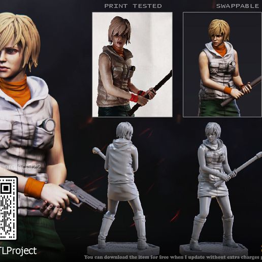 🗿 Heather Mason・ 3D File for 3D printing・Cults