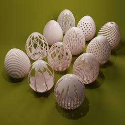 untitled.png STL-Datei Ostereier・3D-druckbare Vorlage zum herunterladen