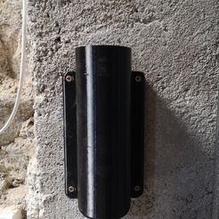 IMG_20210502_174250.jpg Free STL file Cylindrical support to hang on the wall・3D printing design to download