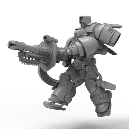 Leaf blower wielding space warrior 3D model