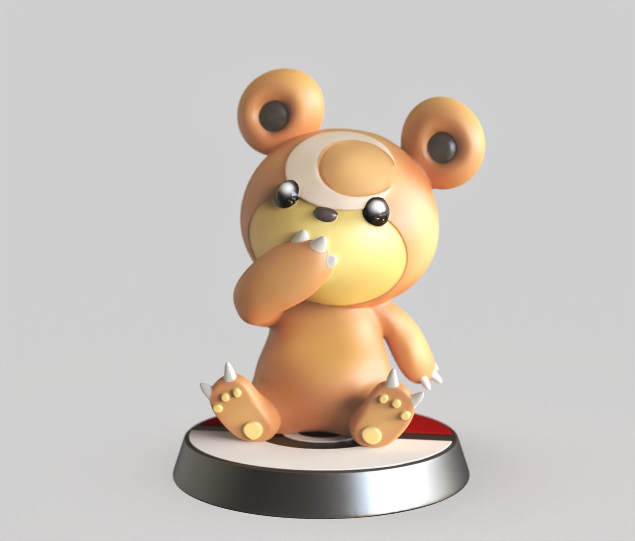 Download STL file Teddiursa - FAN ART - POKÉMON FIGURINE - POKÉMON ...