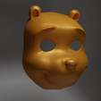 2.png Winnie The Pooh Cosplay Face Mask 3D print model