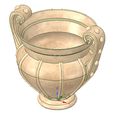 AmphoreV05-07.jpg amphora greek cup vessel vase v05 for 3d print and cnc