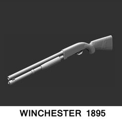 A.jpg Gewehr WINCHESTER 1895 -Figur 1/12 1/6