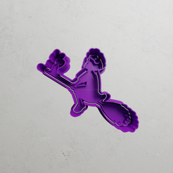 push-diseño.png STL file Kiki of delivery service on broom・3D printable model to download