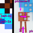 06_glue-tip.overlay.png Minecraft Pickaxe XL