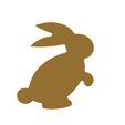 Rabbit v1.png STL-Datei Rabbit Cookie Cutter herunterladen • 3D-druckbares Modell, dwain