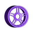 WHEEL TSW BLADE - 1.stl 1/18 wheel Tsw blade - nissan nismo r400 lmgt1 / liberty walk / porsche /subaru sti wrx / bmw / ford/ nissan / gtr / mitsubishi evo / ae86 / mugen / type r / speedline / prodrive / ford / nissan nismo r400 lmgt1