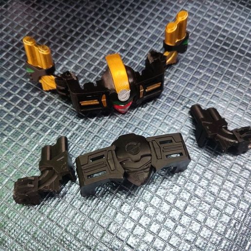 🪖 Helmet 3D / DX Gunbir-O Set - Go Onger / ValveMax Megazord - PR RPM ...