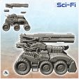 3.jpg Combat vehicle Six-wheeled Sci-Fi fighting vehicle with laser cannon (18) - Future Sci-Fi SF Post apocalyptic Tabletop Scifi