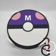 Pokemon-3-watermark.png Pokeball themed coaster holder (7 colored print)
