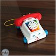 CHATTER001.jpg MINI RETRO TOYS - Chatter phone (with moving eyes!)