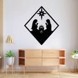 23-01.jpg Christmas Metal Wall Art Laser Cut Files