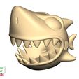Shark-Gadget-Ball-9.jpg Shark Gadget Box 3D Sculpting Printable Model