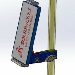 Captura-de-pantalla-2023-08-10-093138.jpg STL file tube clamp + cell phone holder・Model to download and 3D print