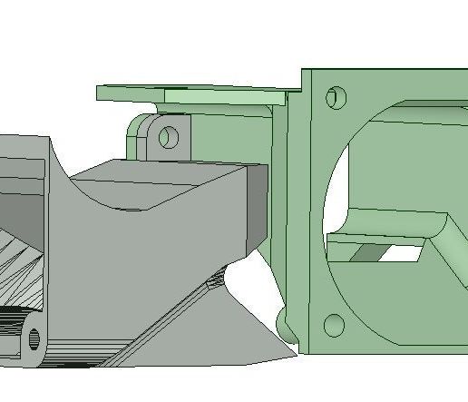 assembled.PNG 40mm fan shroud for Robo 3D hotend
