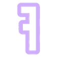 F_Ucase.stl heinrich - alphabet font - cookie cutter