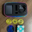 IMG_5712.jpg Pokémon Mini Tin Dice & Damage Holder + Ability patch & Status Coins