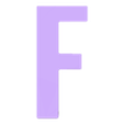 F.stl Simple uppercase alphabet- Abecedario mayuscula sencilla