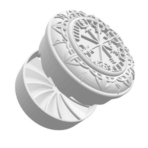 GRINDER GRINDER GRINDER CHOPPER VIKING CHARM 60 MM WEED EASY PRINT TURBINA 3D model