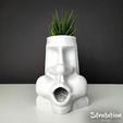 Sd_RPG_MoaiDiceTower02.png Archivo STL Torre de dados Moai・Modelo para descargar y imprimir en 3D
