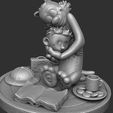 10.jpg Calvin y Hobbes para la impresión 3d stl abrazo modelo