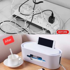 ٢٠٢٣٠٩١٦_١٦٢٩٤٨.jpg Archivo STL Organizador eléctrico Capel, organizador de escritorio, soporte para móviles・Objeto de impresión 3D para descargar
