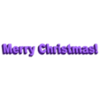 TIltedText_Christmas_text.stl Geschnittener und gekippter Text V2 - anpassbar