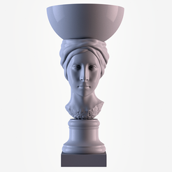 001.png STL-Datei Kopf Statue・3D-druckbare Vorlage zum herunterladen