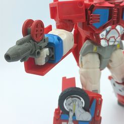 20230531_215223.jpg Fichier STL Transformers Car Robots (RiD 2001) Optimus Prime Blaster・Modèle pour imprimante 3D à télécharger