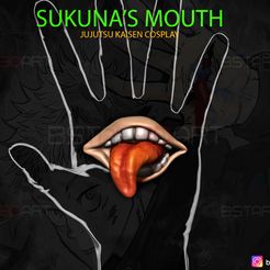 01.jpg Sukuna mouth - Jujutsu Kaisen Cosplay - Halloween Cosplay Hand