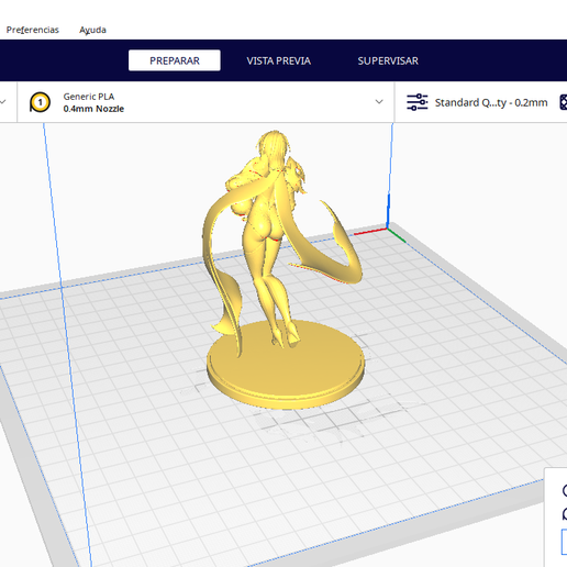 CE3PRO_merlin-UltiMaker-Cura-8_10_2025-12_08_54.png 3D Figure of Merlin - The 7 Deadly Sins - Nanatsu no Taizai