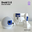 Droid-2F.png Droid 2.0 - Echo Dot (4th & 5th Gen) Holder