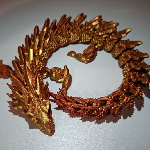 Articulated Crystal Dragon 3D model