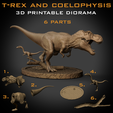 Omotnica.png Tyrannosaurus and Coelophysis diorama