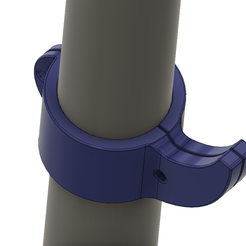 bike-hook-d32-01 v6-03.png Archivo STL Manubrio Abrazadera Gancho Bolsa de colgar Garra Bicicleta Scooter Electroscooter Bicicleta Montaje en el manubrio bh-d32 3d-print cnc・Modelo imprimible en 3D para descargar