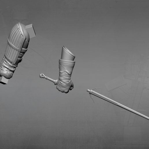 the-witcher-3d-model-stl-020.jpg Geralt Witcher 2 MODELS 1 PRICE