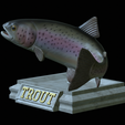 Rainbow-trout-trophy-open-mouth-1-14.png fish rainbow trout / Oncorhynchus mykiss trophy statue detailed texture for 3d printing
