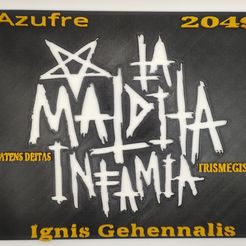 IMG_20220212_124215.jpg Файл STL Логотип LA MALDITA INFAMIA・Шаблон для 3D-печати для загрузки