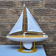 DSC_0658.jpg Small Model Sail Boat / Yacht - 40cm Long Hull