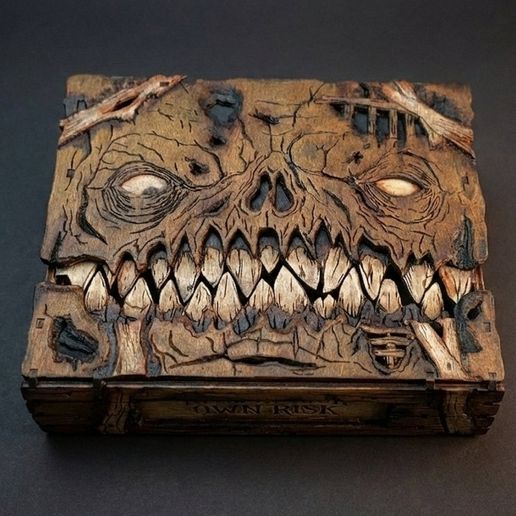 Zombie book CNC Engraving Magic Book DND file