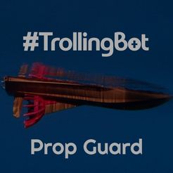 # TrollingBet Prop Guard #TrollingBot semi-autonomous fishing/cinematic rc boat -  datachable propeller guard