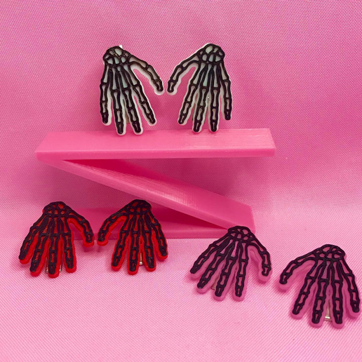 SKELETON HAND BROOCHES 3D model