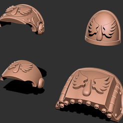 1.png Бесплатный STL файл Winged Opals - Marine Upgrade Pack・Дизайн для загрузки и 3D-печати